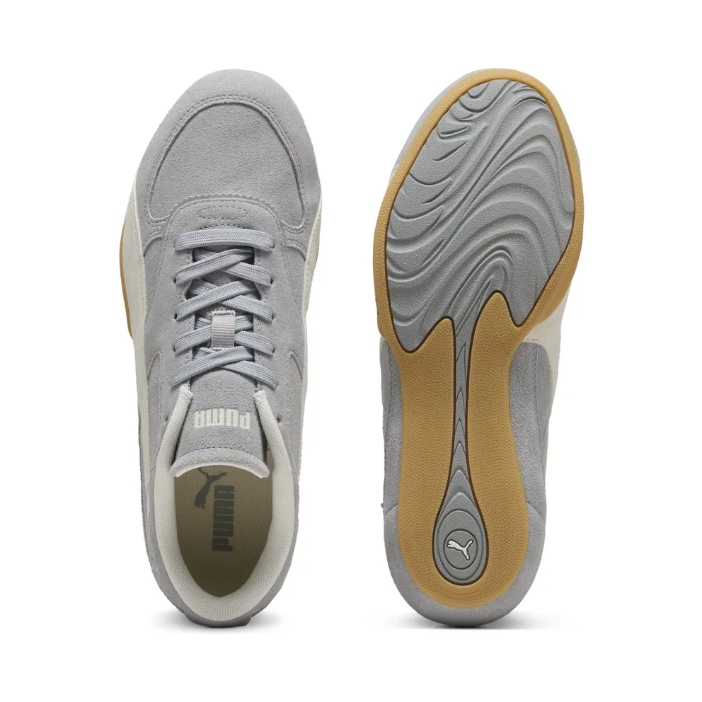 Puma Bella Mina Suède “Gray Echo / Gum” (407671_02)