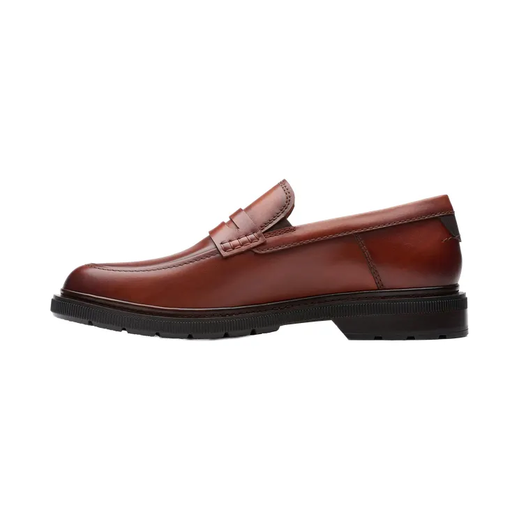 Clarks Burchill Penny “Tan Leather” (26176931)