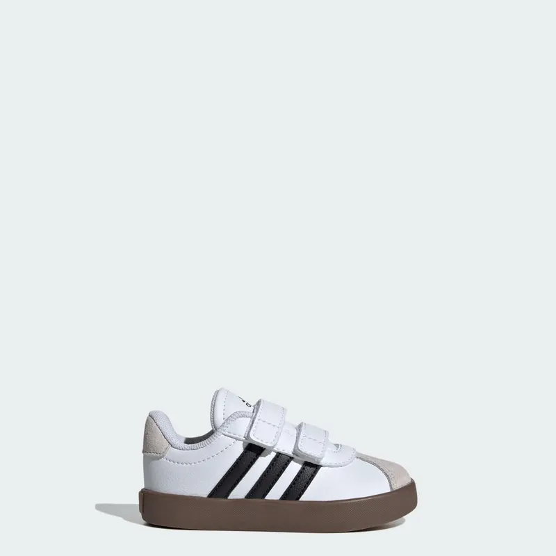 Adidas VL Court 3.0 Skateboard Shoes Kids Cloud White / Core Black / Grey One (ID9157)