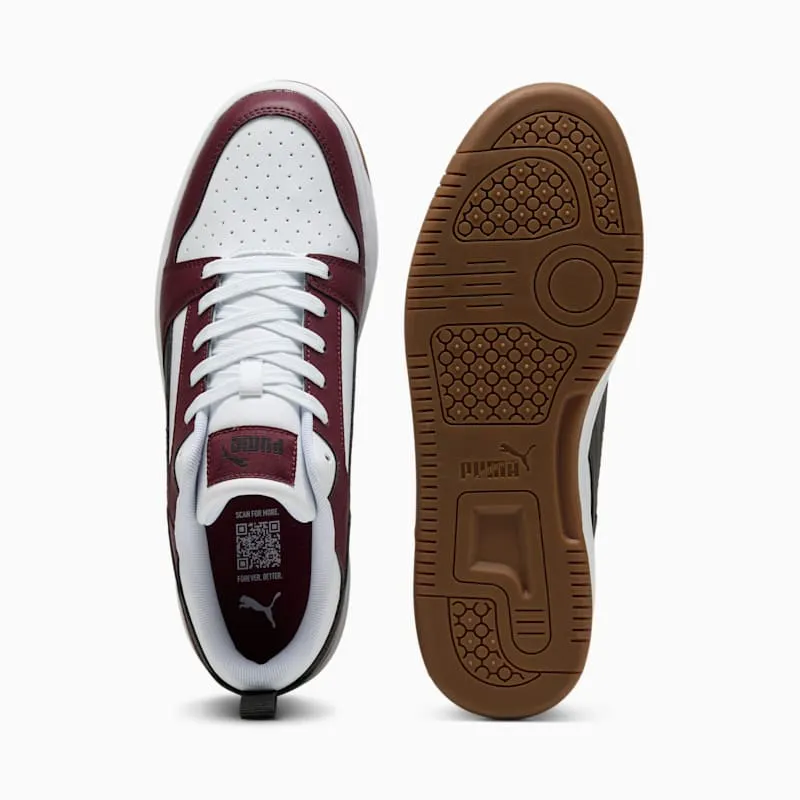 Puma Rebound PUMA White / PUMA Black / Ruby Shimmer (392328-54)