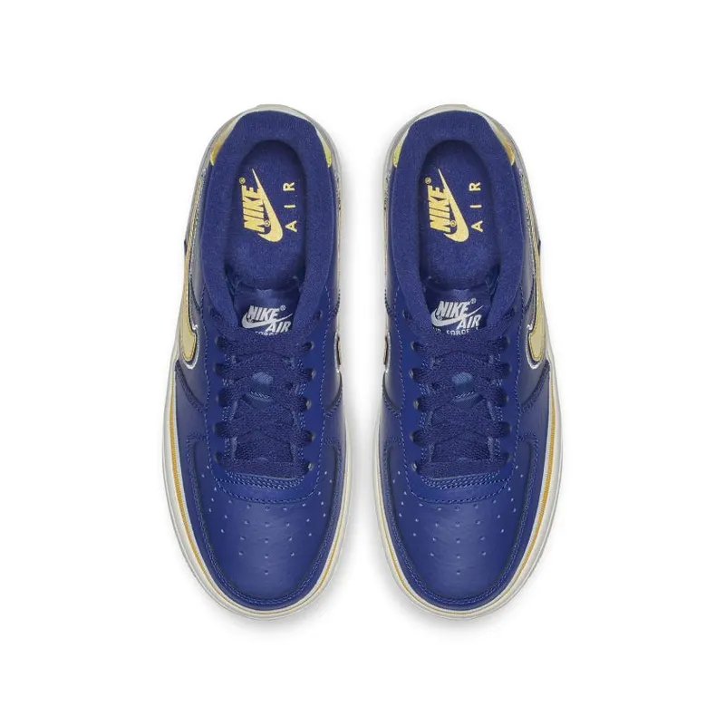 Nike Air Force 1 Low NBA Warriors (GS) Deep Royal Blue/University Gold-Off White (AR0734-400)