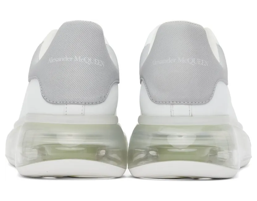 Alexander McQueen White & Silver Oversized Sneakers (662659WIA4T) (4)