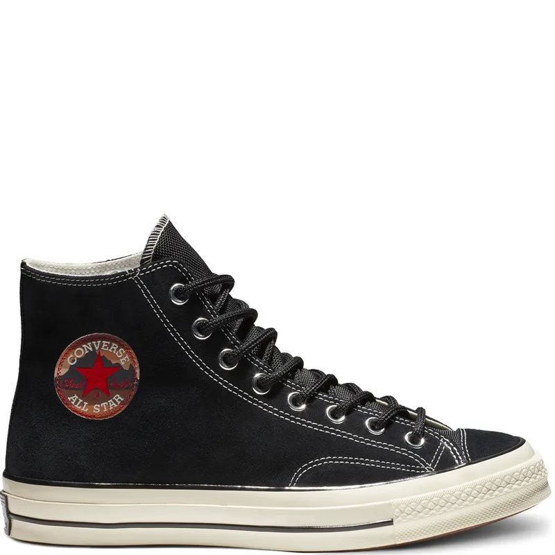 Converse Chuck Taylor All-Star 70s Hi Suede Pack Black Black/Black-Egret (162373C)