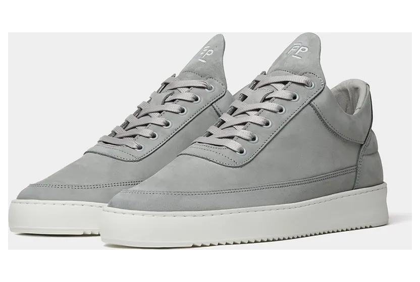 Filling Pieces Low Top Ripple Nubuck Cement Grey (3)