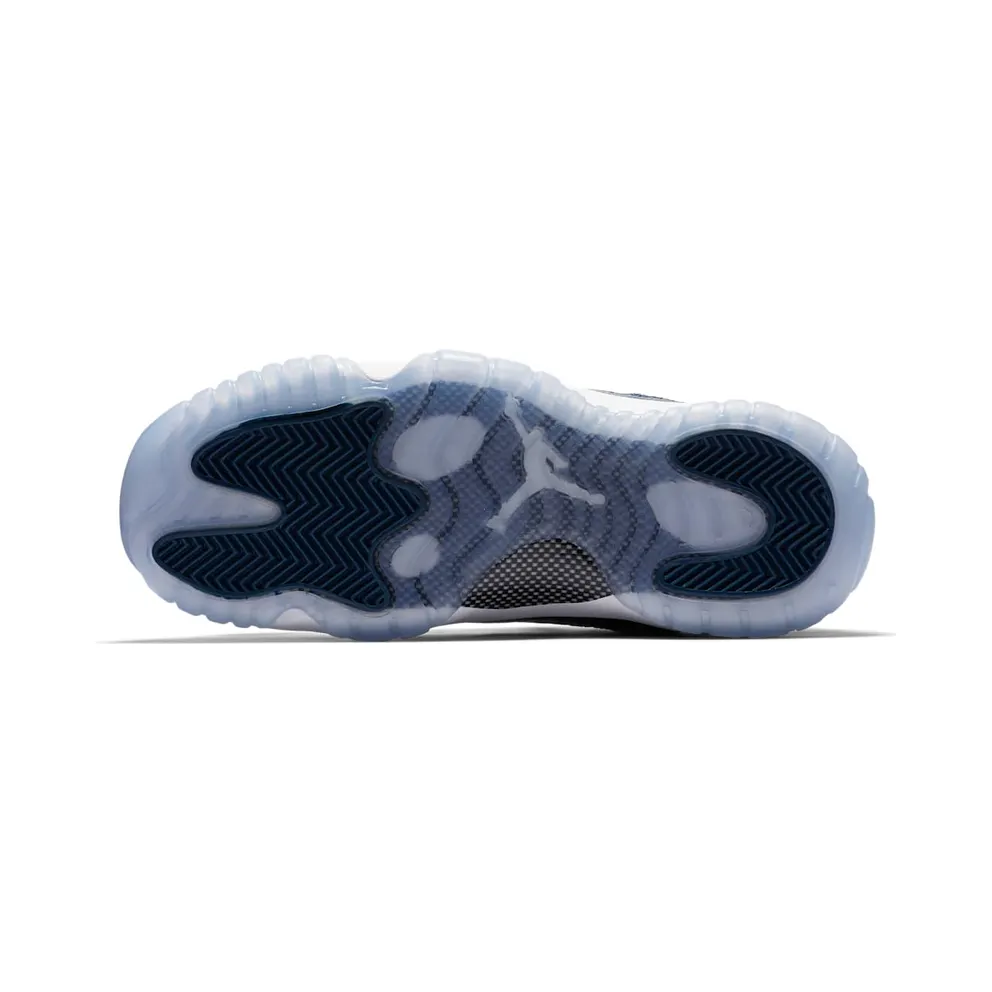 Jordan 11 Retro Low Snake Navy 2019 (GS) White/Black-Navy (CD6847-102)