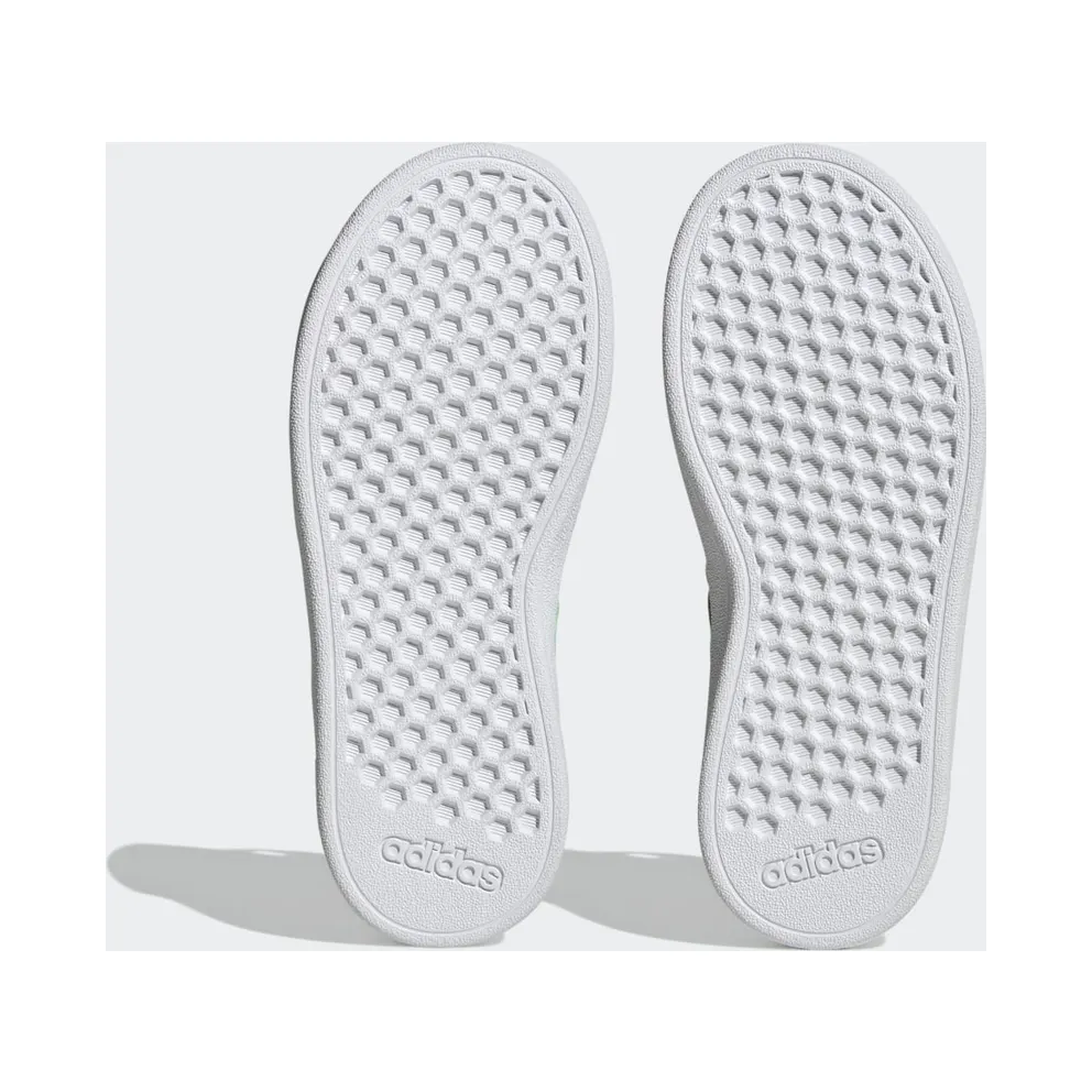 Adidas Grand Court Elastic Lace and Top Strap Cloud White / Pulse Mint / Beam Pink (HP8913)