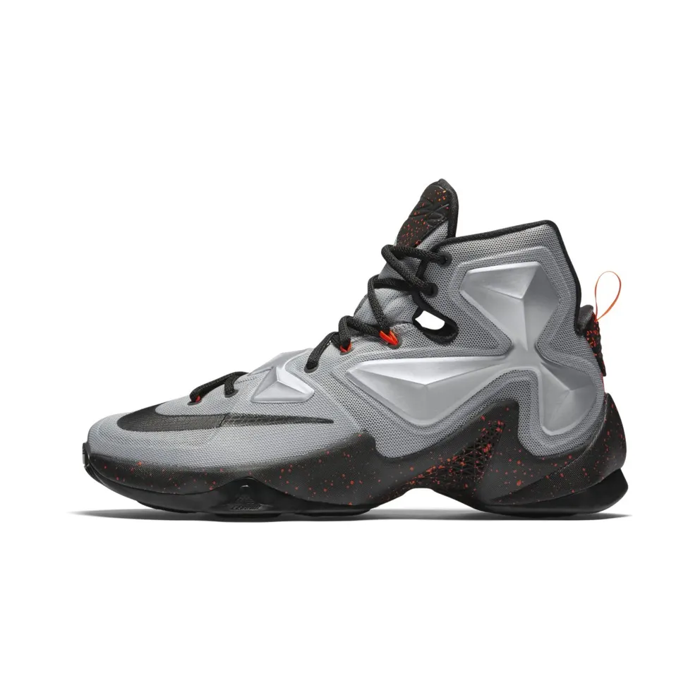 Nike LeBron 13 Lava Metallic Silver/Energy-Hyper Jade-Black (807219-003)