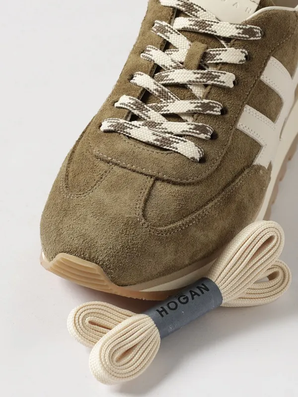 Hogan 86er Suede Sneakers Green (HXM7010FZ80UHO419L) (3)