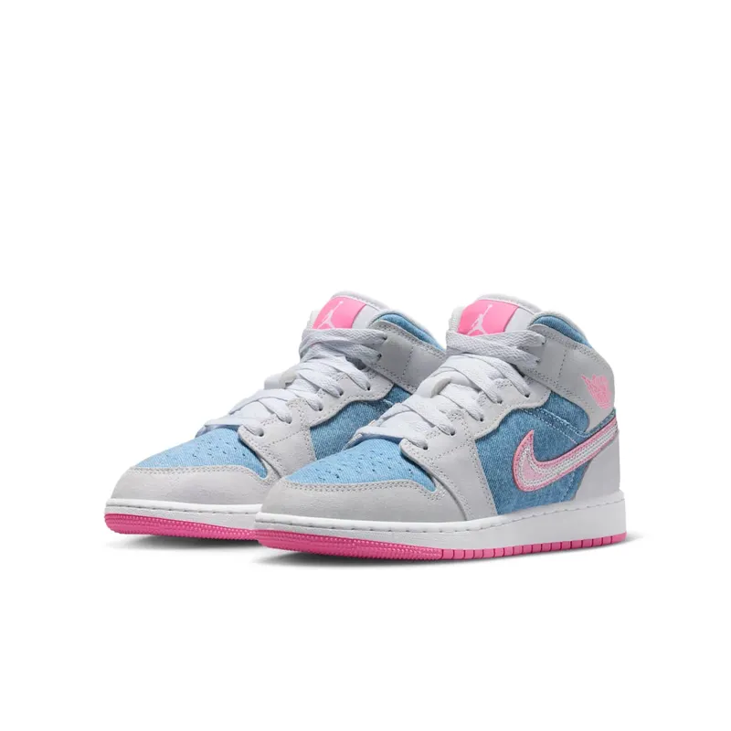 Jordan 1 Mid Denim Sequin (HQ1999-400)