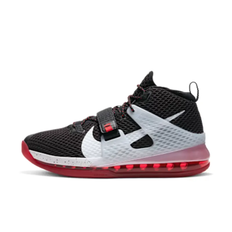 Nike Air Force Max II “Black / University Red / Wolf Grey / White” (AV6243-003)