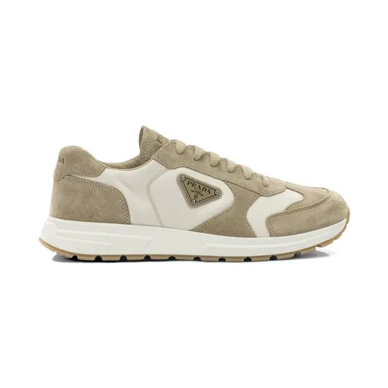 Prada Prax Sneakers aus Wildleder und Re-Nylon – Nude (2EE455LOWF04CRFG000)