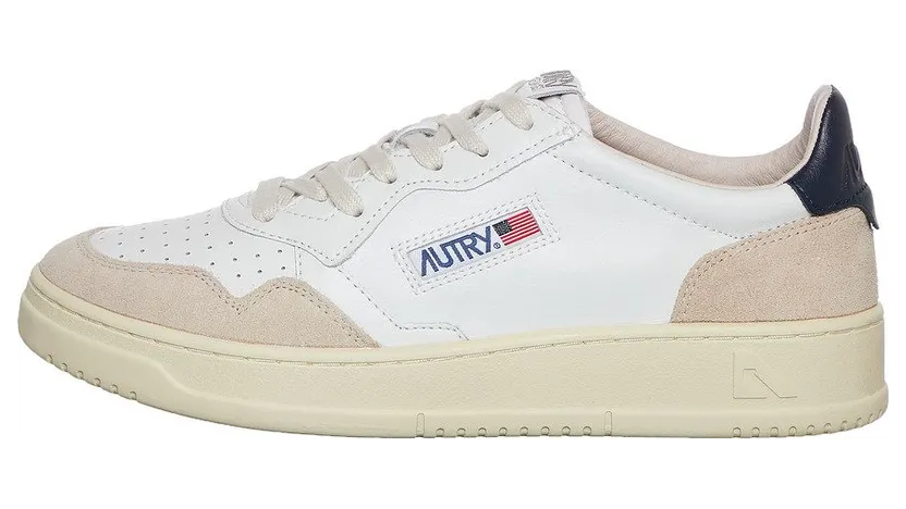 Autry Medalist Low White / Blue (AULMLS28)