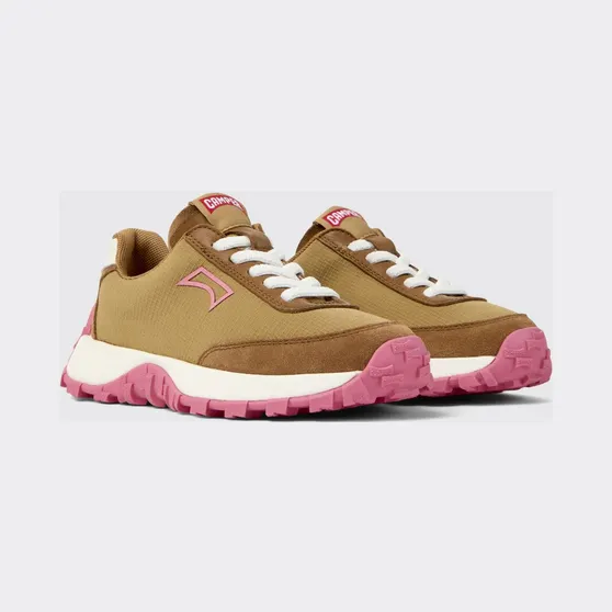 Camper Drift Trail Recycled Polyester and Suede Sneakers Brown (K800548-027DRIFTTRAIL0)