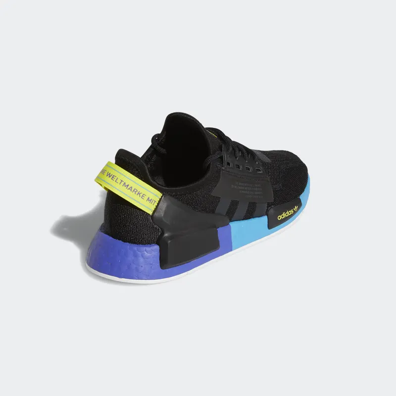 adidas  NMD R1 V2 Black Carbon Shock Yellow (GS) Core Black/Carbon/Shock Yellow (FX4428)