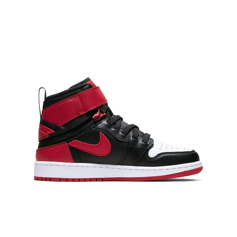 Jordan 1 Flyease Bred White Toe (GS) Black/Gym Red-White-Black (CT4897-001)