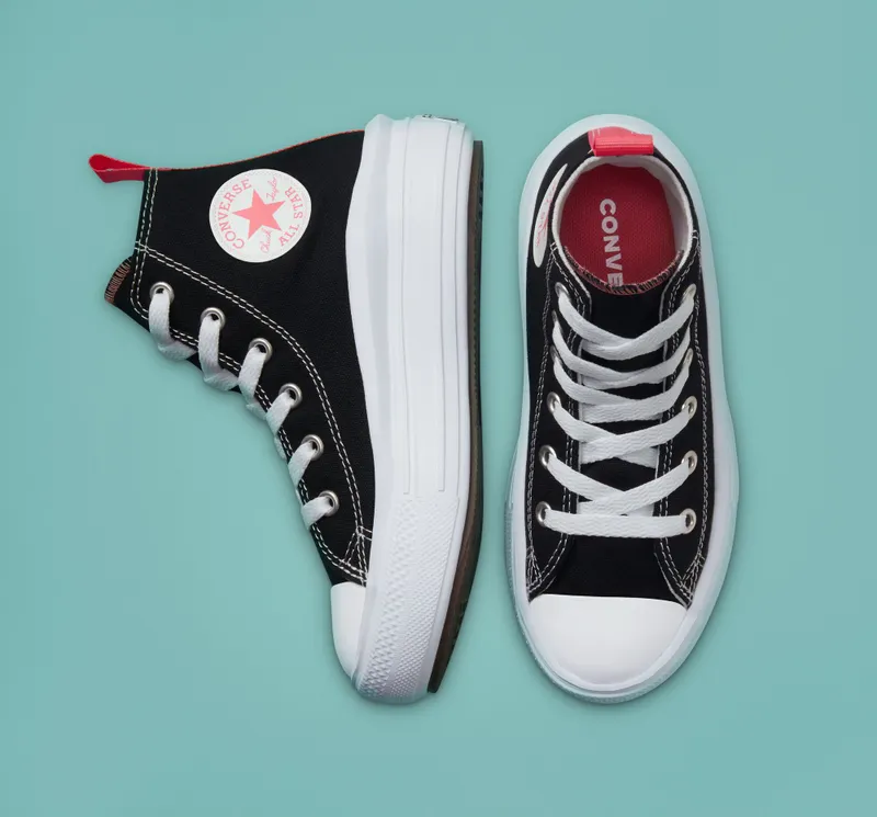 Converse Canvas Color Chuck Taylor All Star Move Black/pink Salt/White