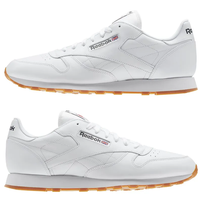 Reebok Classic Leather White White/Gum (Other Brands Reebok)