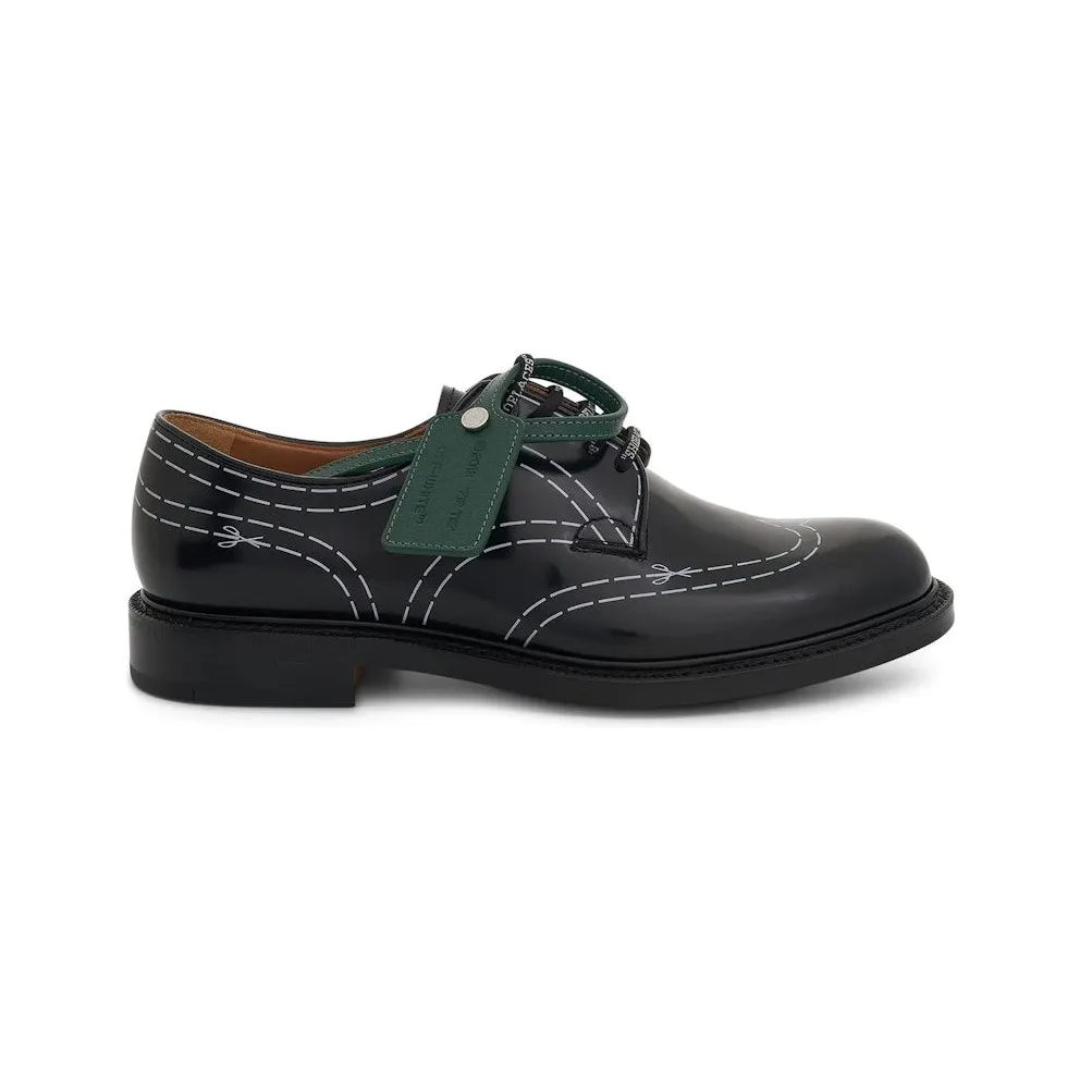 OFF-WHITE Shannon Derby Shoes Church’s Black (OMIF023T22LEA0011001)