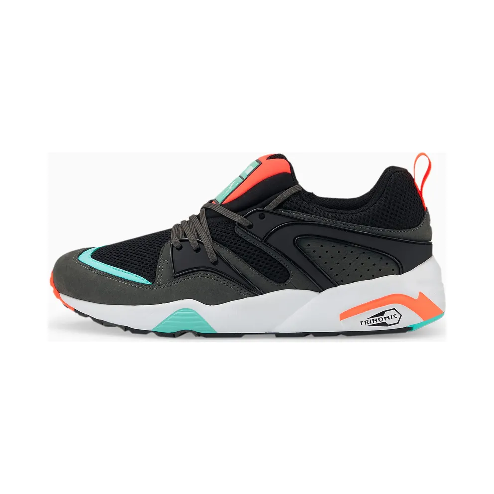 Men’s PUMA Blaze Of Glory “reverse Classics” Black/Steel Gray/Fiery Coral (383532-01)