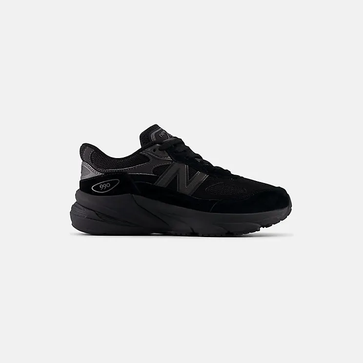 New Balance 990v6 GS “Triple Black” (GC990BB6)