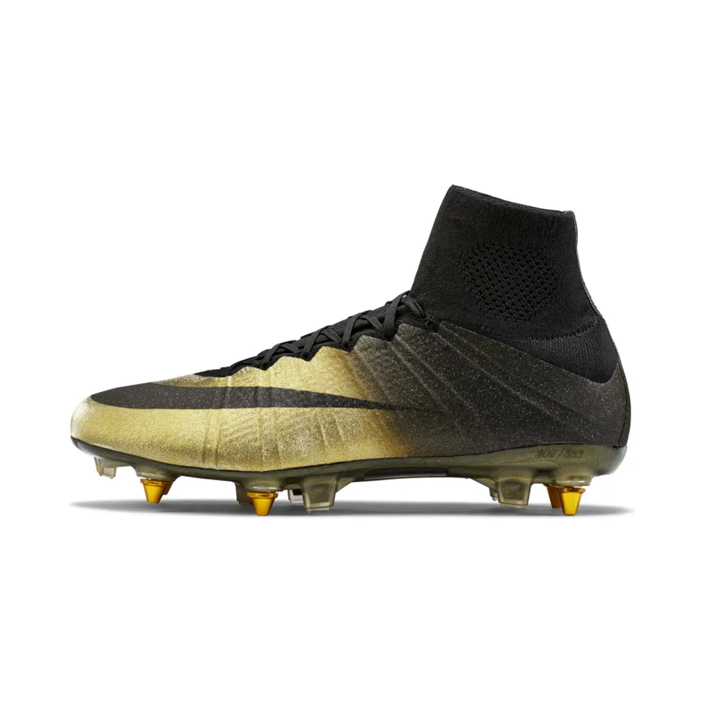 Nike Mercurial Superfly CR7 Cristiano Ronaldo Rare Gold Black/Metallic Gold Coin-Black (804076-090)
