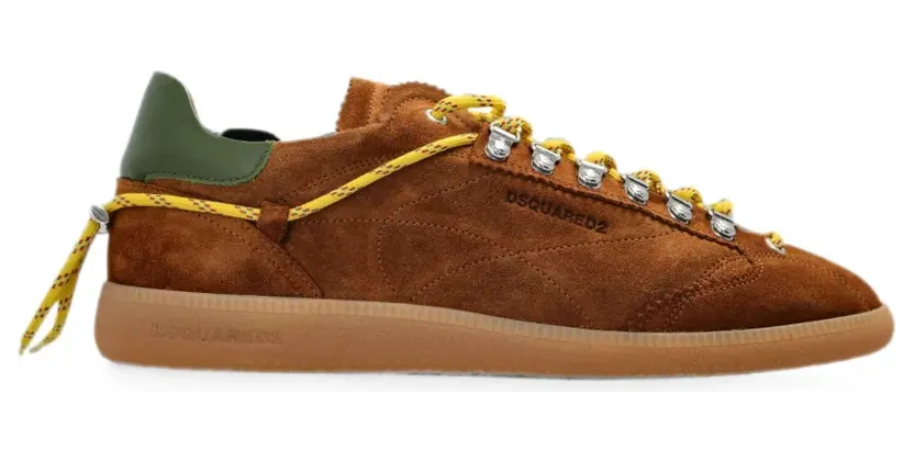 DSQUARED2 Rebel suède sneakers – Bruin (SNW035701503520)