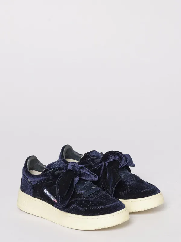 Autry Medalist Platform Low Velvet Blue (AULWVF03)