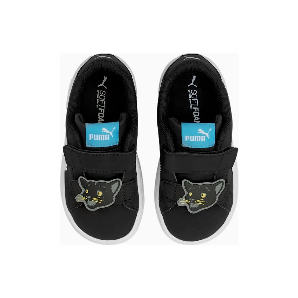 Puma Smash v2 Summer Animals babysneakers White/Black (368789-01)