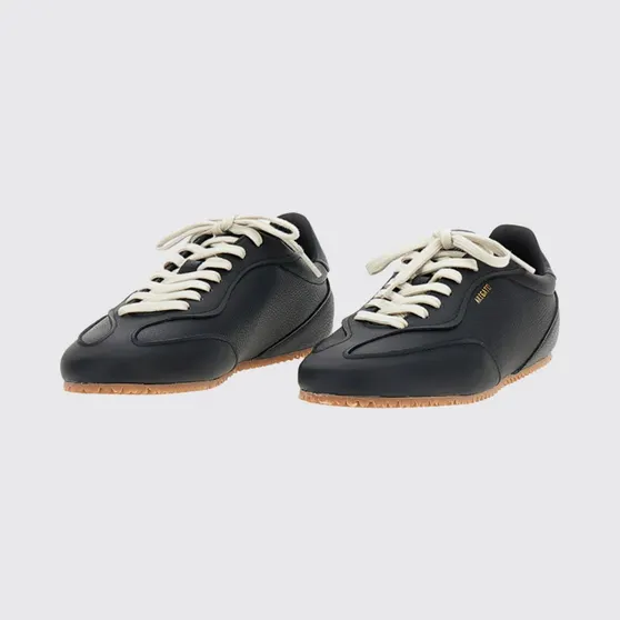 Axel Arigato Daze Runner Grained Leather Sneakers with Laminated Logo Black (F4031001)