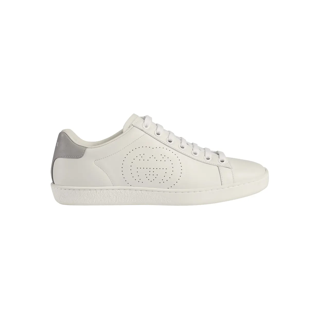 Gucci Ace Perforated Interlocking G (W) (598527 AYO70 9094)