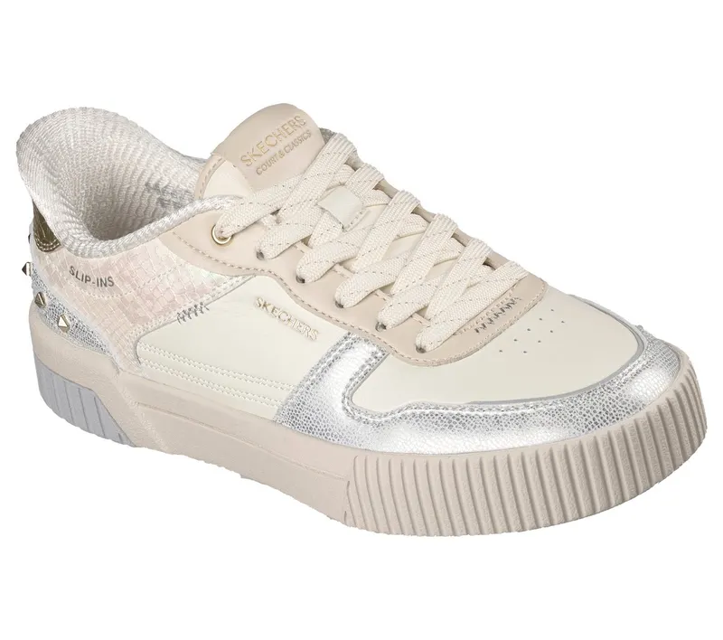 Skechers Slip-ins: Jade – Studded Glow Sneaker Off-White