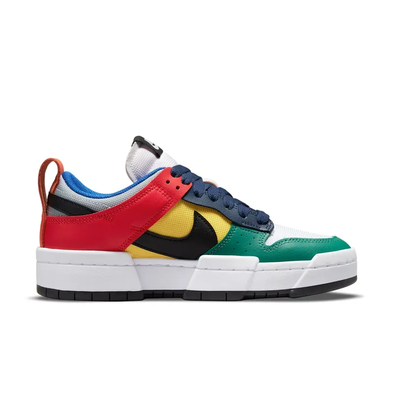 Nike Dunk Low Disrupt ‘Multi-Color’ (2021) – “Wolf Grey / Tour Yellow / University Red / Black” (CK6654-004)