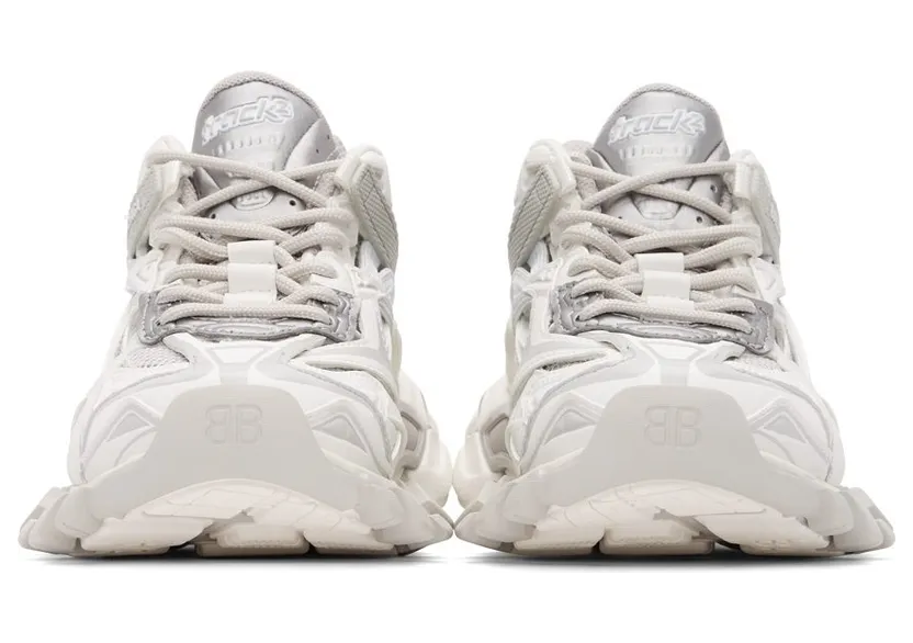 Balenciaga White & Grey Track 2.0 Sneakers (568615 W3AE1) (2)