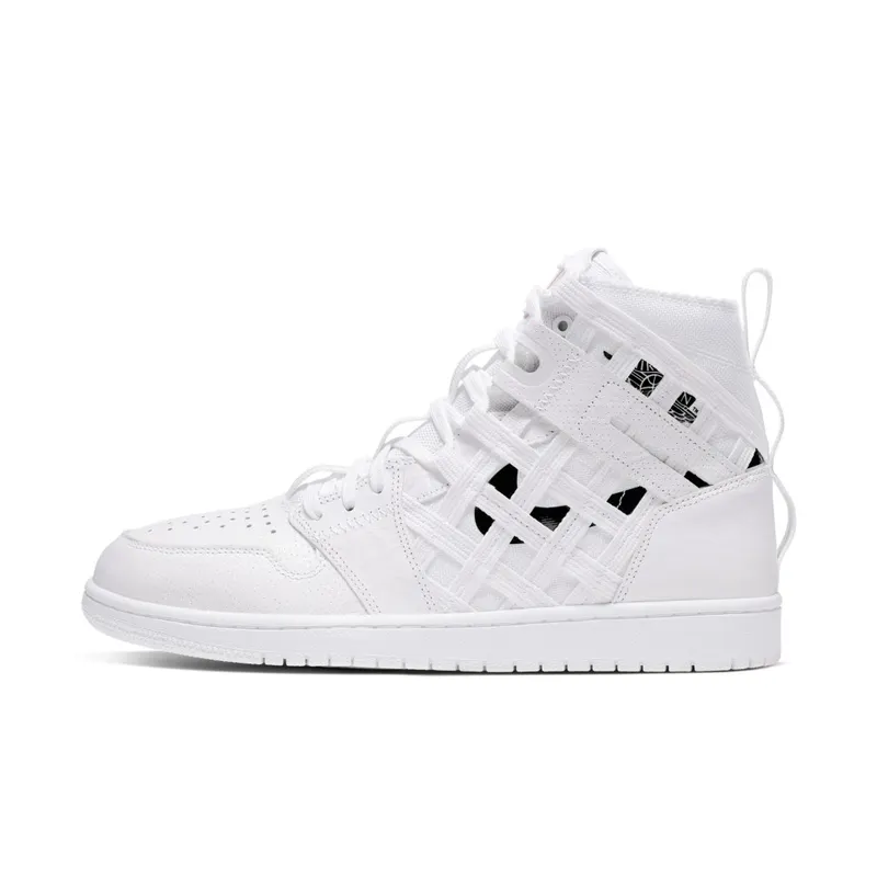 Jordan 1 Cargo White Black White/Black-Metallic Silver-Orange Blaze (CD6757-100)