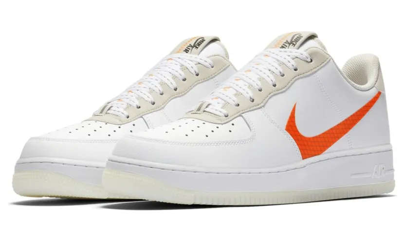 Nike Air Force 1 07 LV8 Orange Swoosh