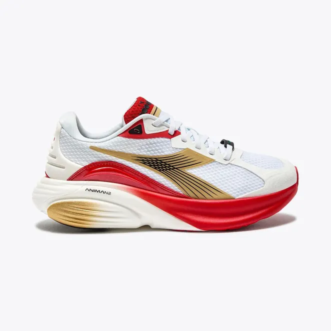 Diadora Atomo Star White Metallic Gold Firey Red (101.181473 D1269)