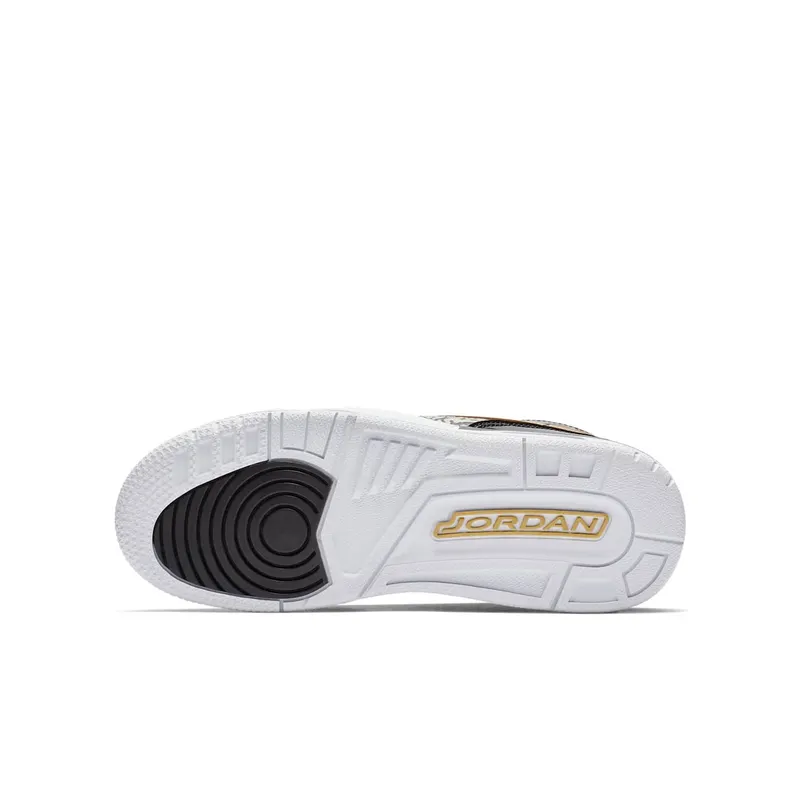 Jordan Legacy 312 Black Gold Patent (GS) Black/Metallic Gold-White (AT4040-007)