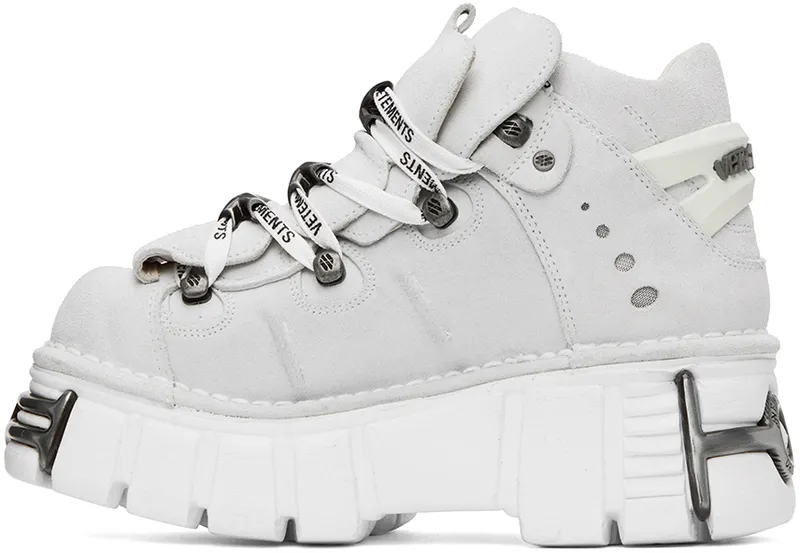 VETEMENTS White New Rock Edition Platform (UA53SN200W)