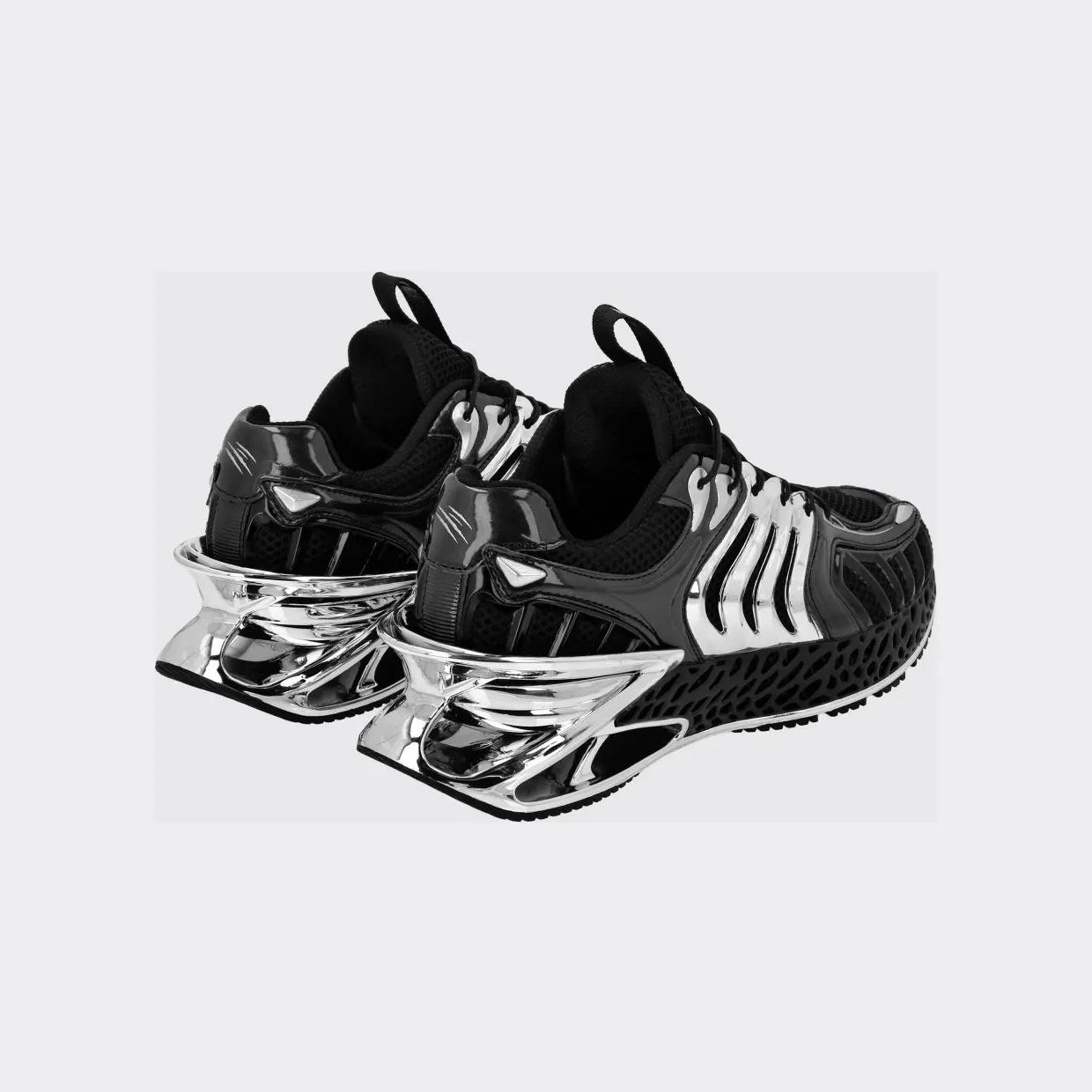 Plein Sport The Thunder Stroke Gen X 02 Mesh Trainers with a Chunky Sole Black 1 (FACSUSC0434STE003N0291) (2)