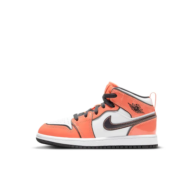 Jordan 1 Mid Turf Orange (PS) Turf Orange/White-Black (BQ6932-802)