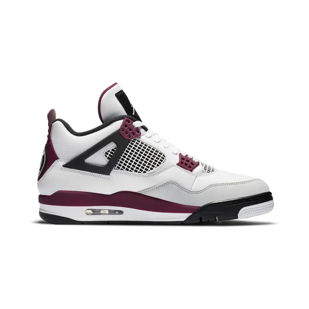 Jordan 4 Retro PSG Paris Saint-Germain White/Black-Metallic Gold-Bordeaux (CZ5624-100)