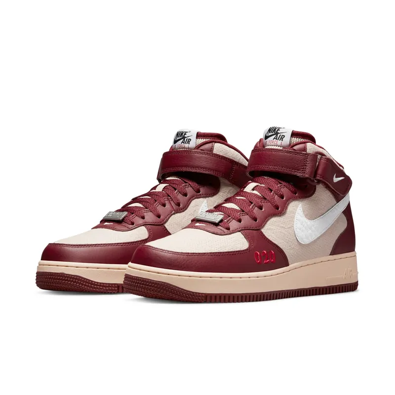 Nike Air Force 1 Mid London – “Burgundy / Beige” (DO7045-600)