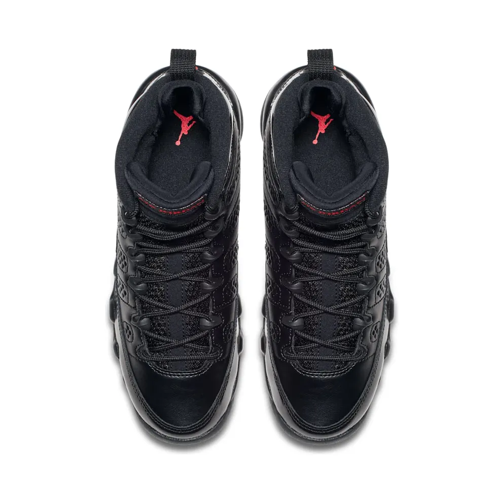 Jordan 9 Retro Bred Patent (GS) Black/University Red-Anthracite (302359-014)