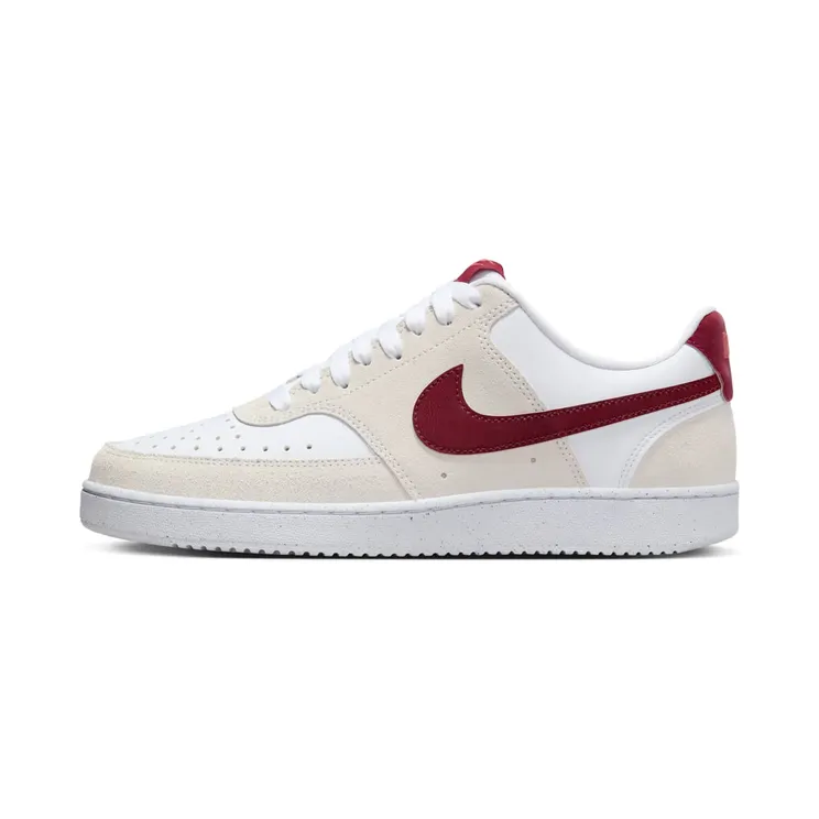 Nike Court Vision Low Valentine’s Day 2024 “White / Adobe / Dragon Red / Team Red” (FQ7628-100)