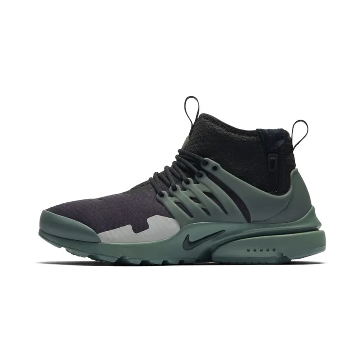 Nike Air Presto Mid “Black / Flat Silver / Vintage Green” (AA0868-003)