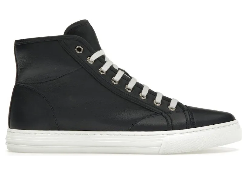 Gucci Leather High Top Sneaker Dark Blue (423300 A9L00 4009)