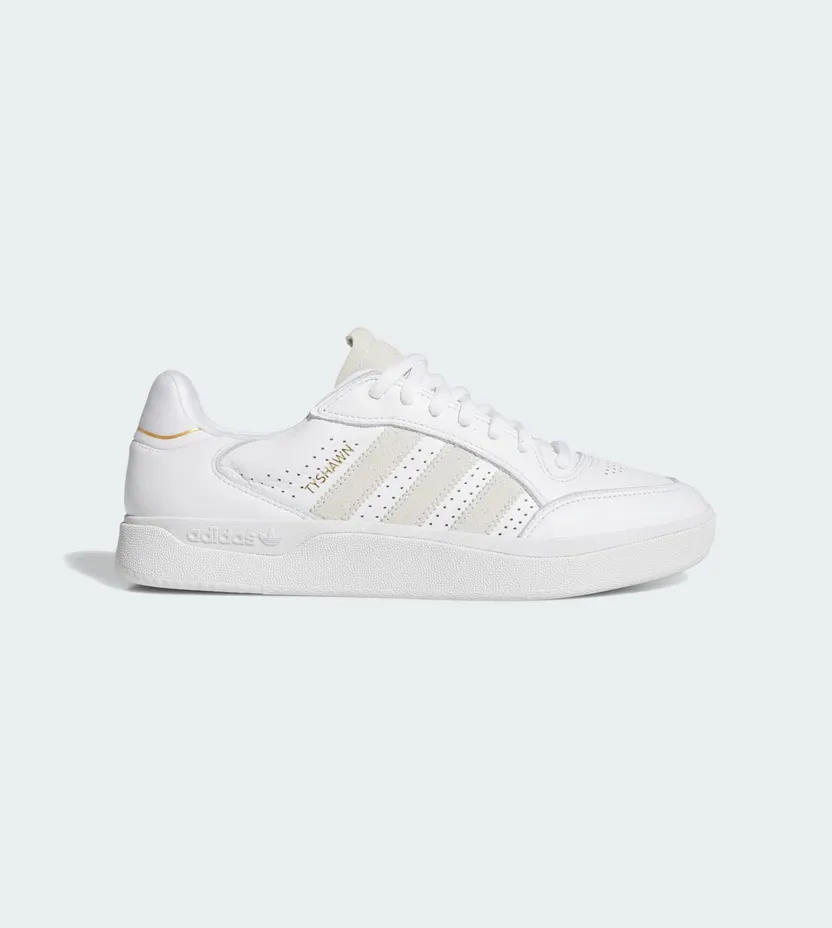 Adidas Tyshawn Low Cloud White / Cloud White / Gold Metallic (JH8158)