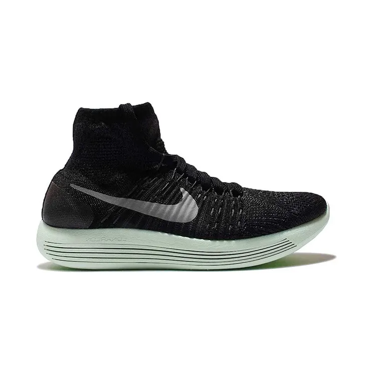 Nike Lunarepic Flyknit LB Black Metallic Silver “Black / Anthracite / Voltage Green / Metallic Pewter” (827403-003)