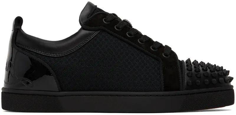 Christian Louboutin Black Louis Junior Spikes (3220716)