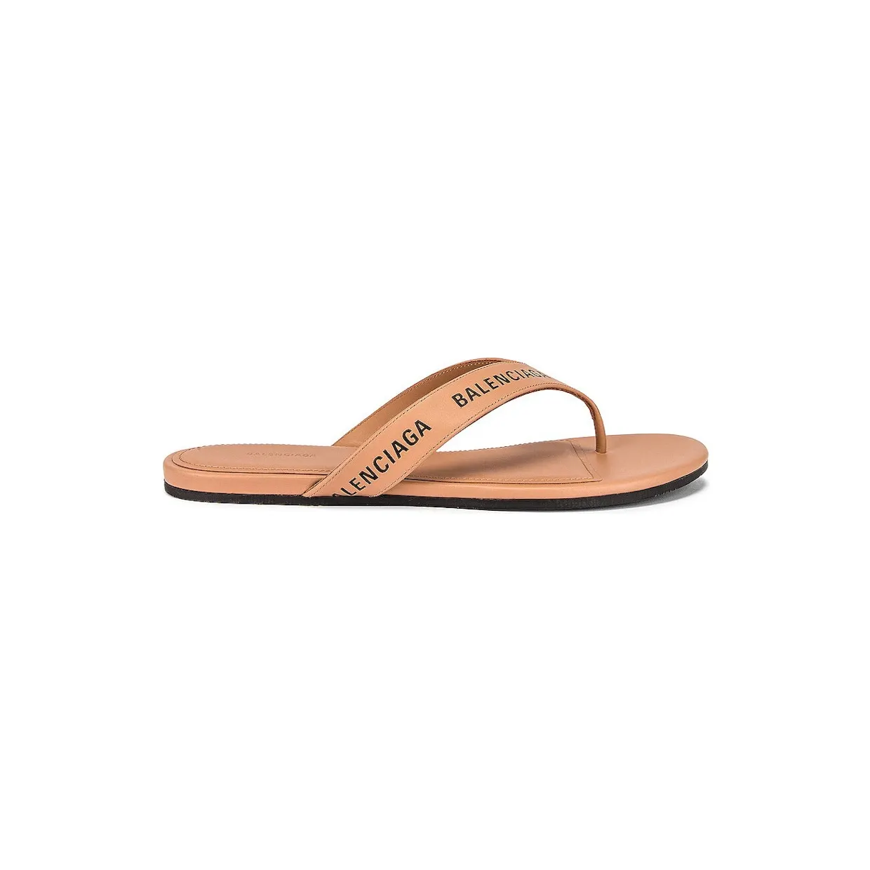 Balenciaga Round Flip-Flop Beige Black (630051-WBAE1-9810)
